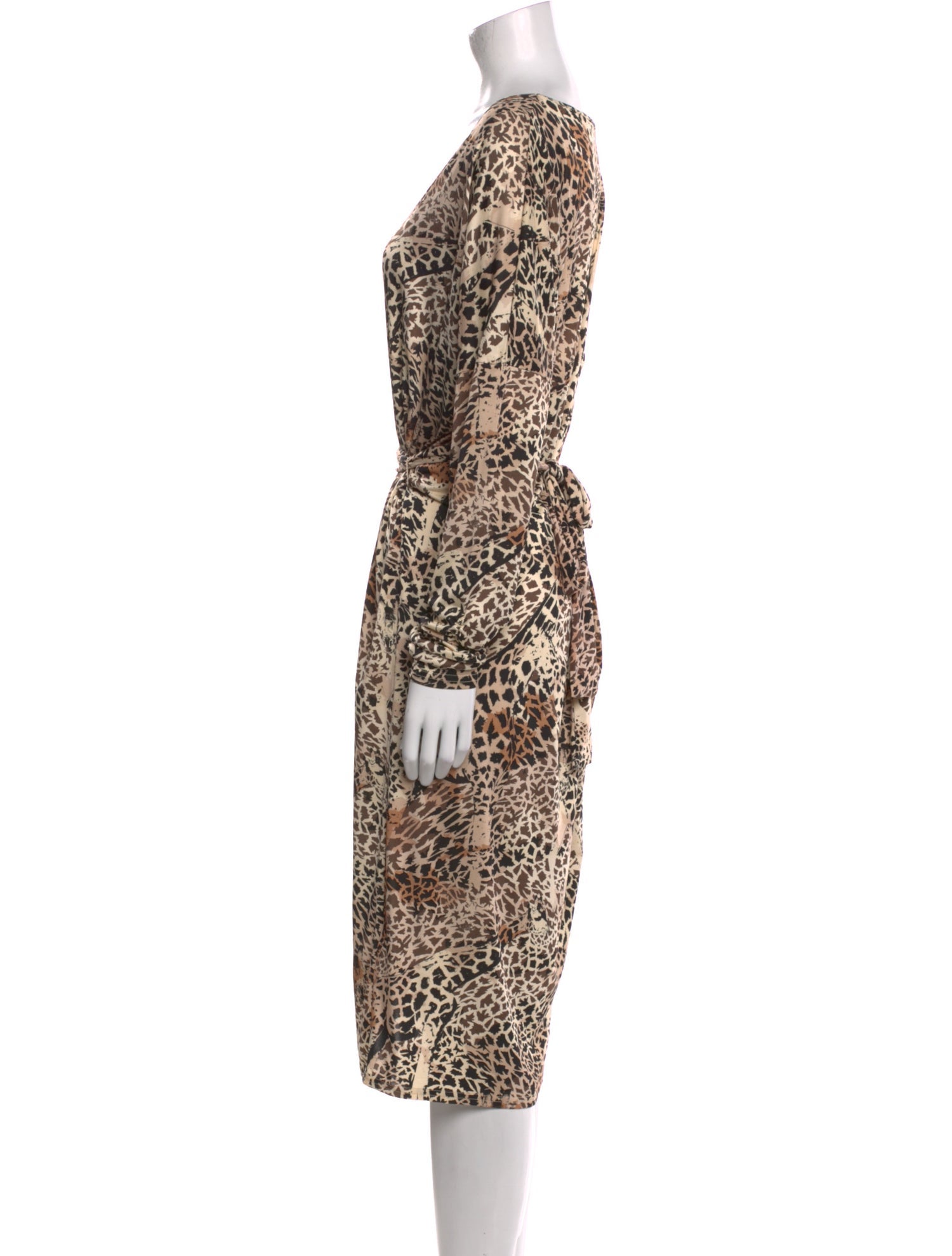 Ilse Jacobsen Animal Print Knee-Length Dress