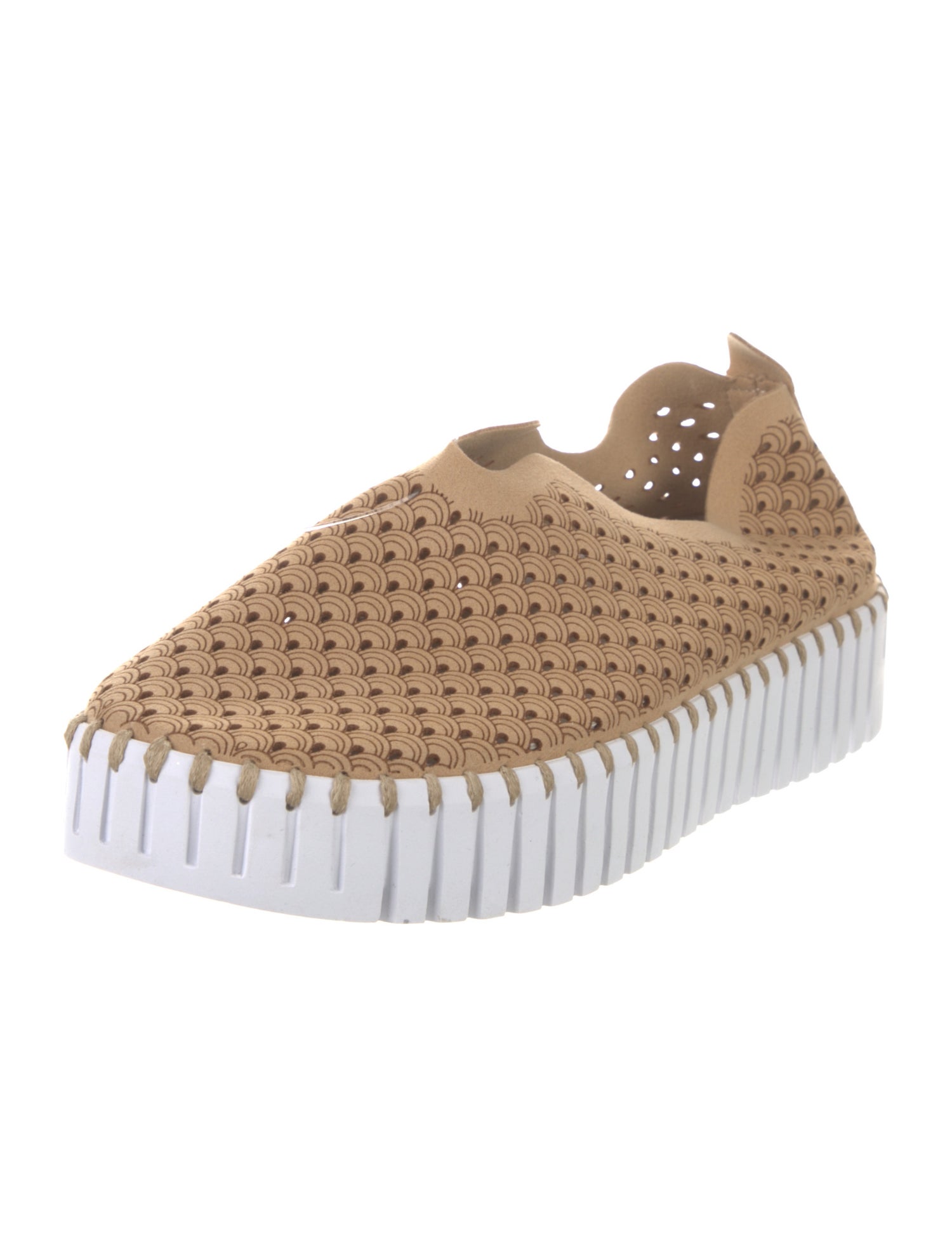 Ilse Jacobsen Suede Lasercut Accents Sneakers