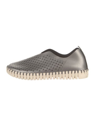 Pre-owned Ilse Jacobsen Leather Espadrilles In Gray