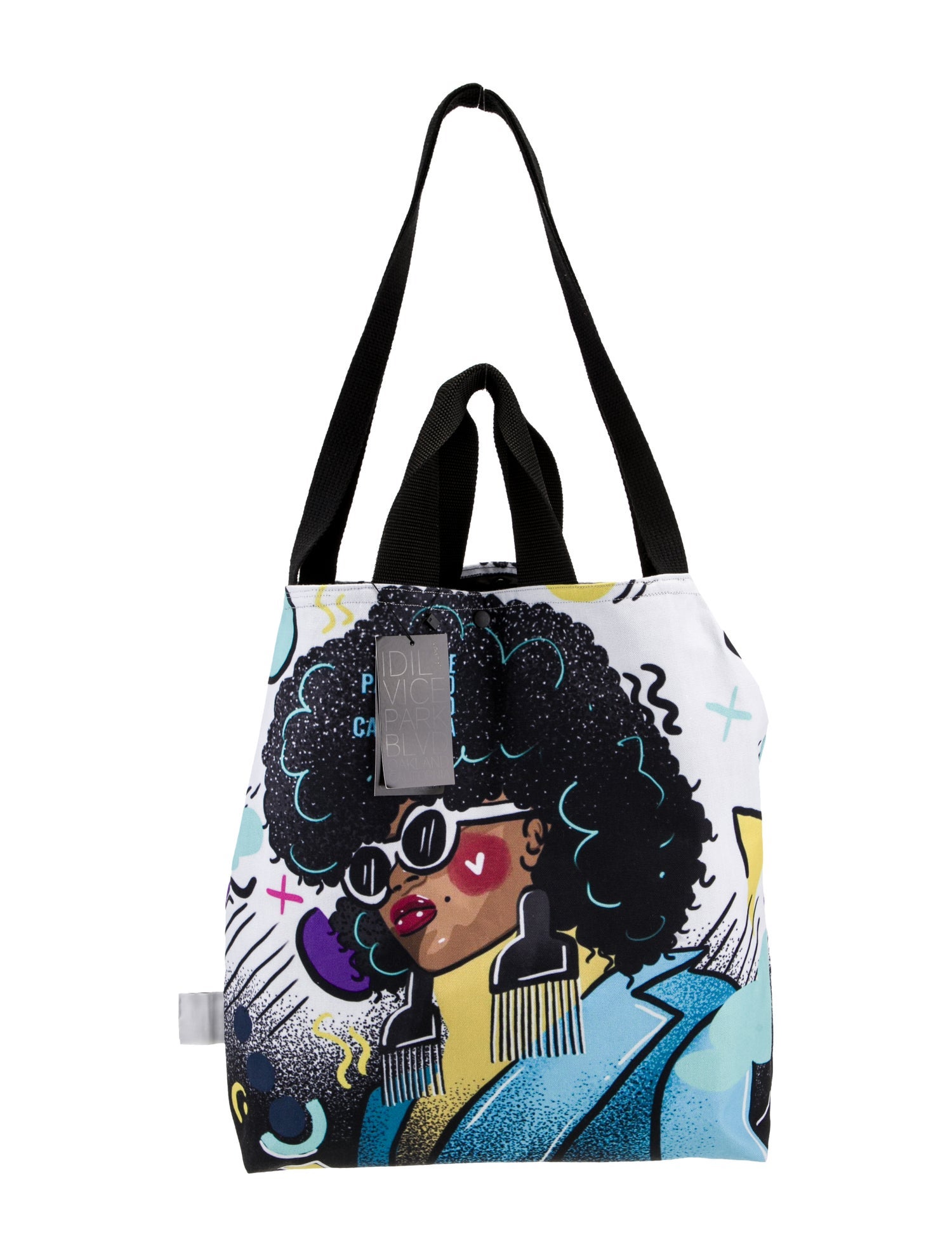 Idilvice! Canvas Top Handle Bag