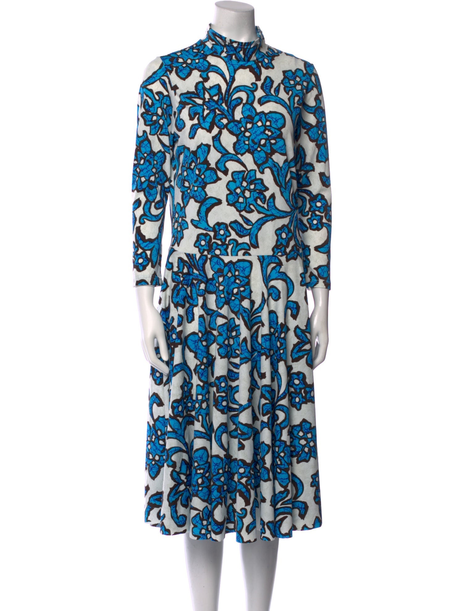Idilvice! Floral Print Midi Length Dress
