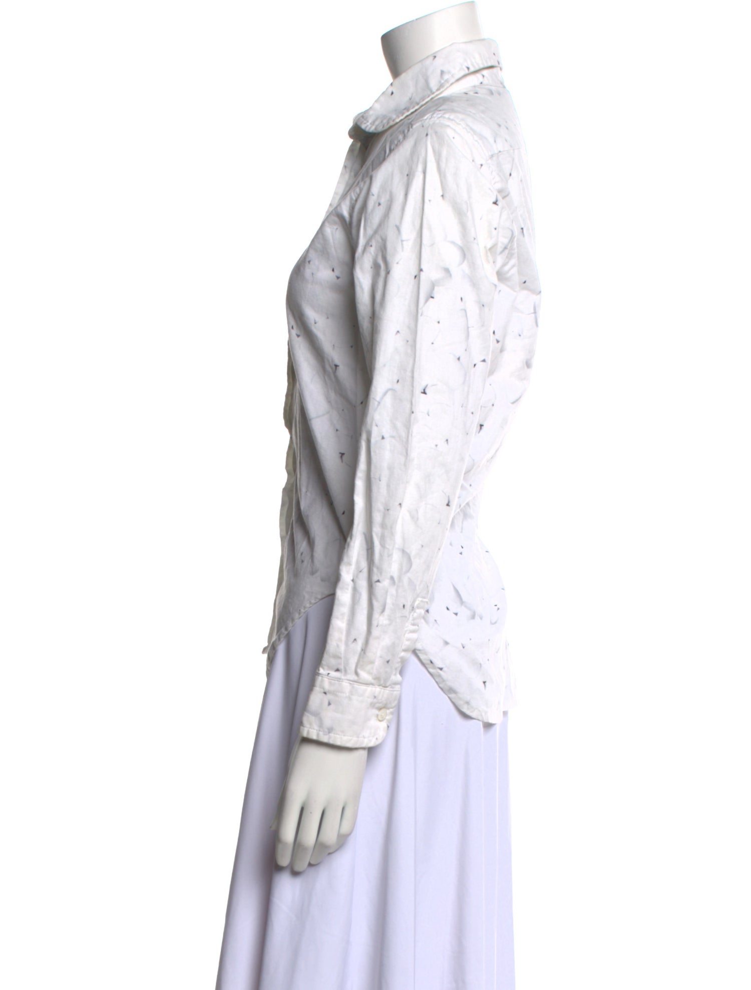 Idilvice! Printed Long Sleeve Button-Up Top