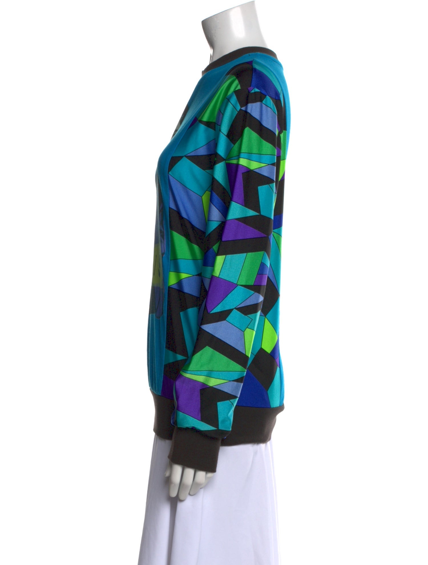 Idilvice! Graphic Print Mock Neck Sweatshirt