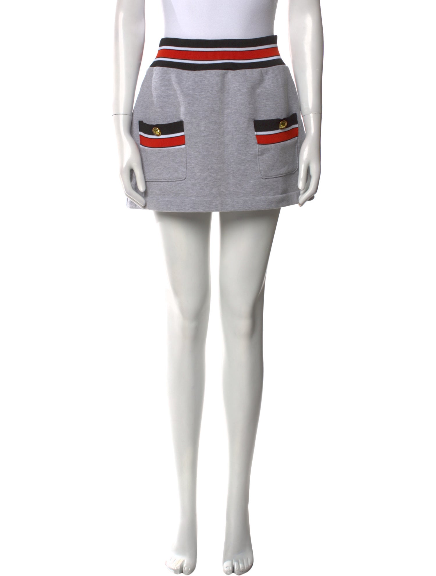 Idilvice! Colorblock Pattern Mini Skirt