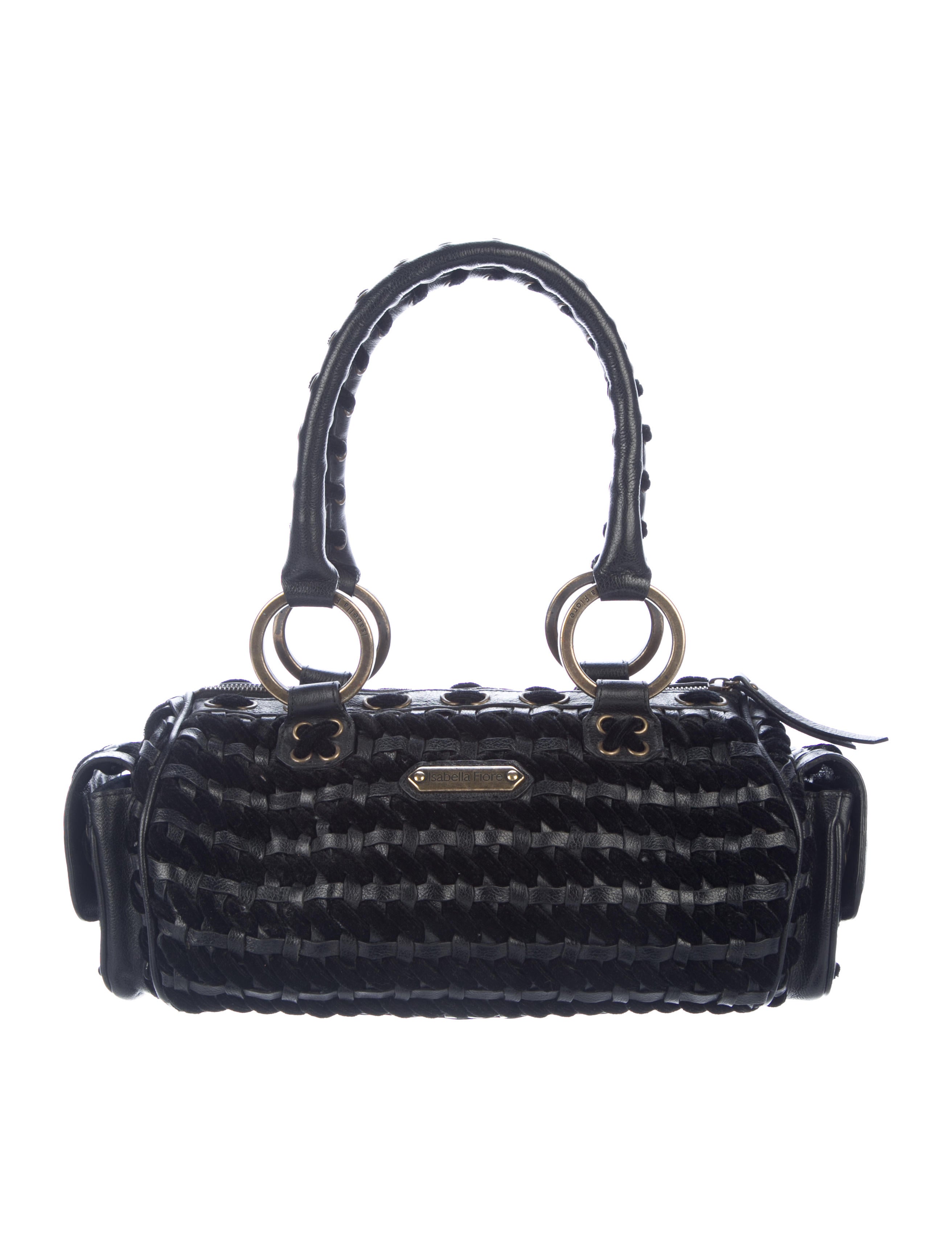 Isabella Fiore Woven Leather Shoulder Bag Handbags Wif20221 Woven Leather Shoulder Bag