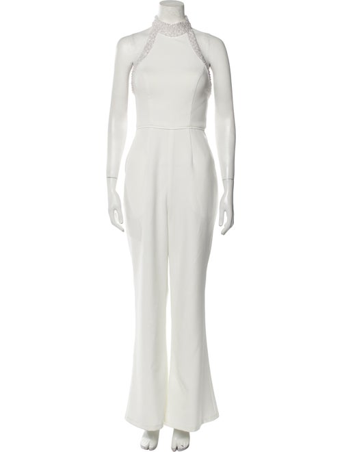 Ieena for Mac Duggal Mock Neck Jumpsuit