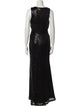 Ieena for Mac Duggal V-Neck Long Dress