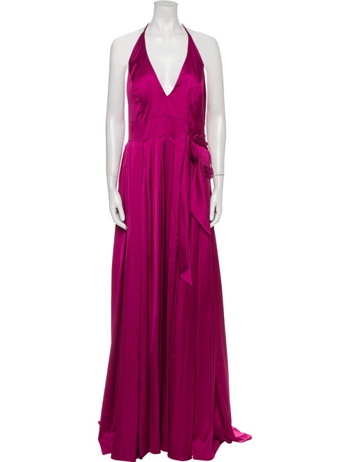 Ieena for Mac Duggal Halterneck Long Dress