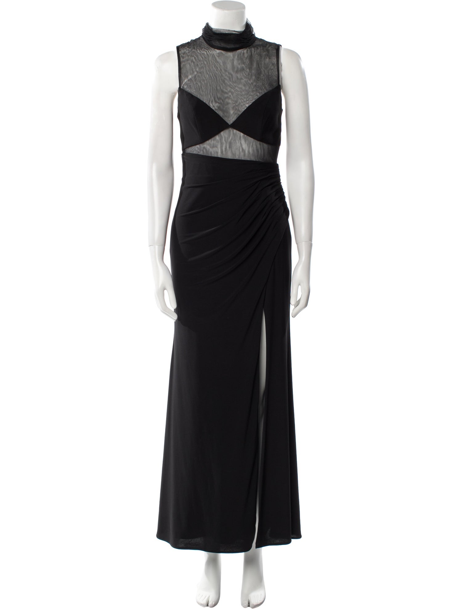 Ieena for Mac Duggal Turtleneck Long Dress