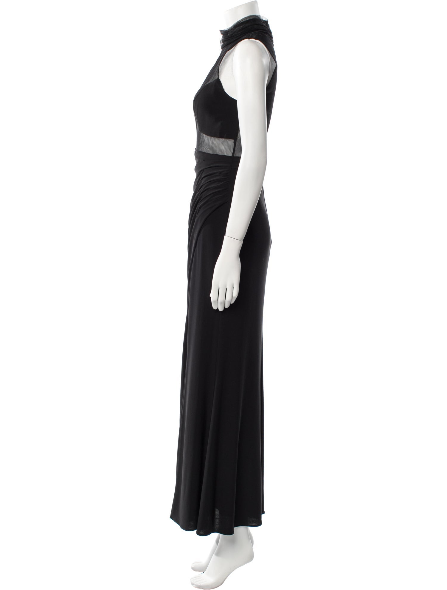 Ieena for Mac Duggal Turtleneck Long Dress