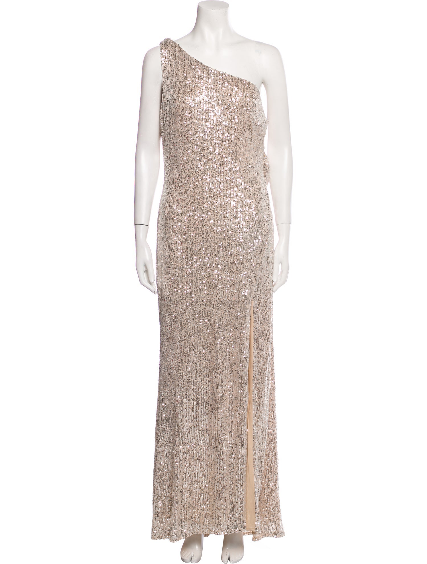 Ieena for Mac Duggal One-Shoulder Long Dress