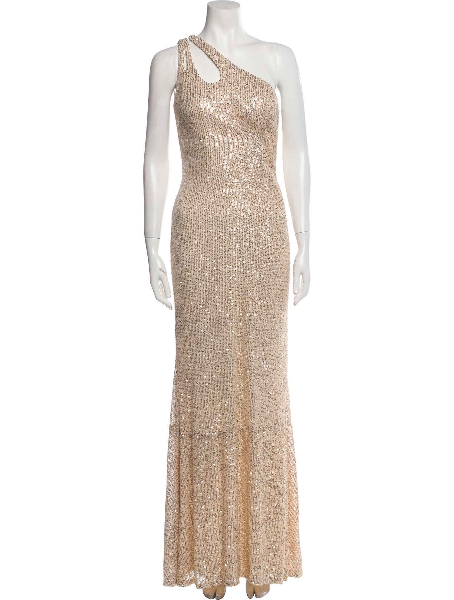 Ieena for Mac Duggal One-Shoulder Long Dress w/ Tags