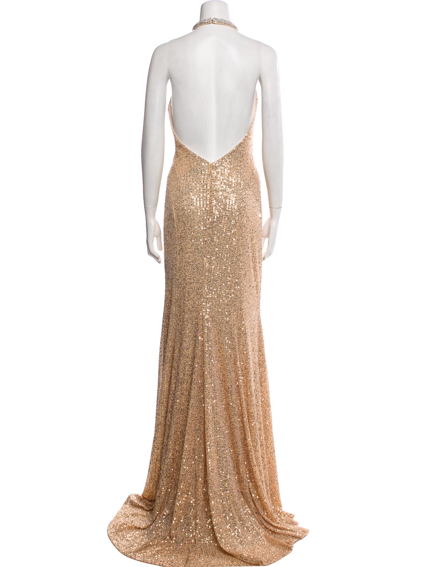 Ieena for Mac Duggal Halterneck Long Dress
