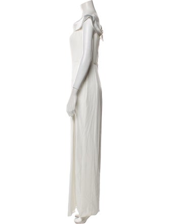 Ieena for Mac Duggal Asymmetrical Long Dress