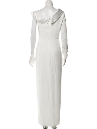 Ieena for Mac Duggal Asymmetrical Long Dress