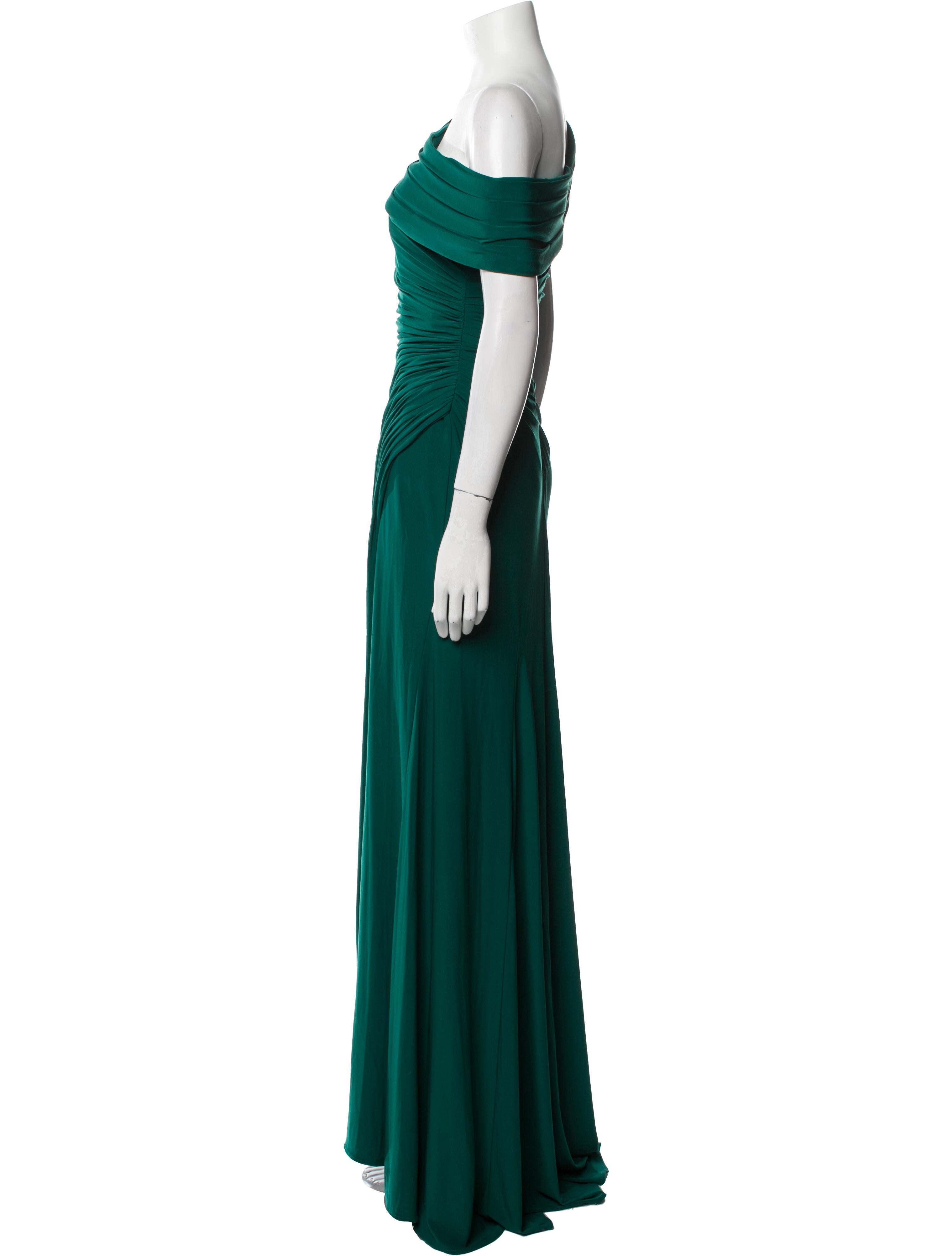 Ieena for Mac Duggal One-Shoulder Long Dress