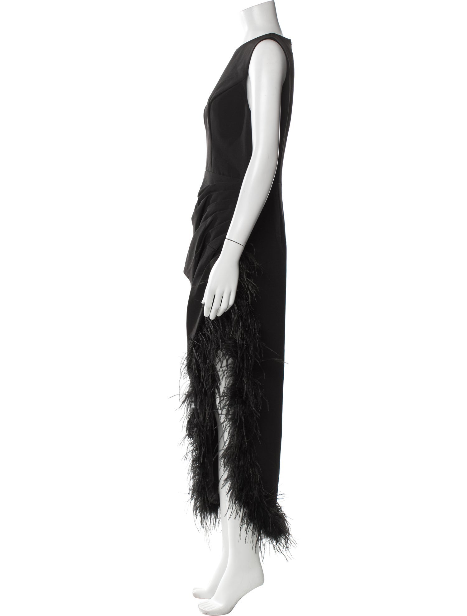 Ieena for Mac Duggal Crew Neck Long Dress