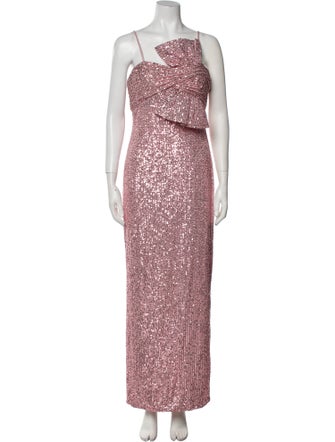 Ieena for Mac Duggal Cowl Neck Long Dress w/ Tags