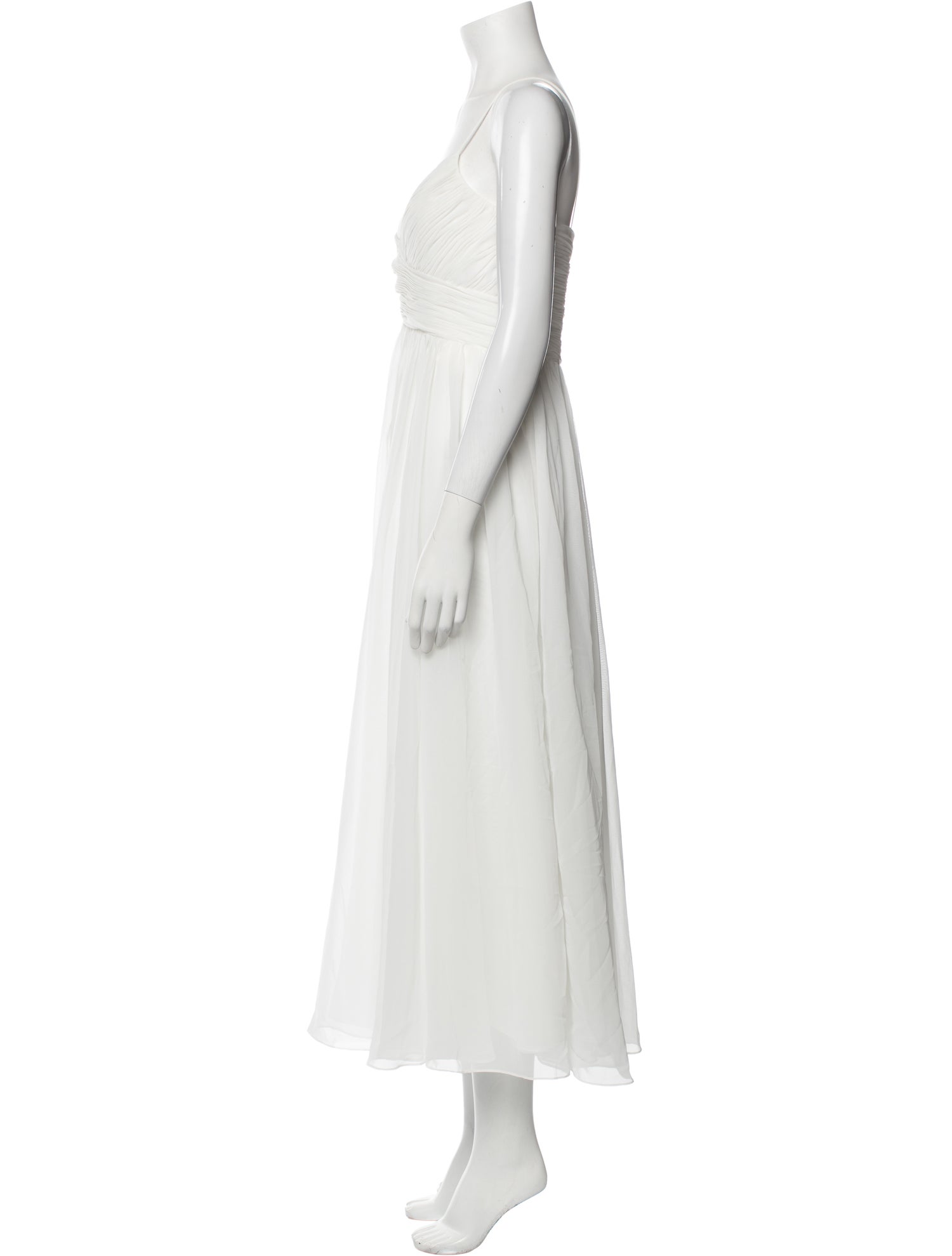 Ieena for Mac Duggal V-Neck Long Dress