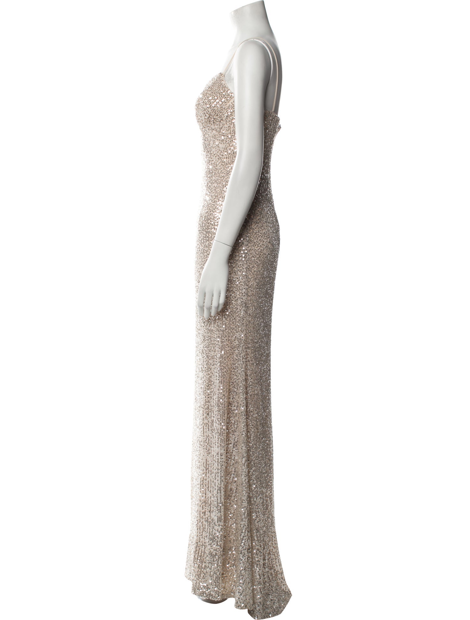 Ieena for Mac Duggal V-Neck Long Dress