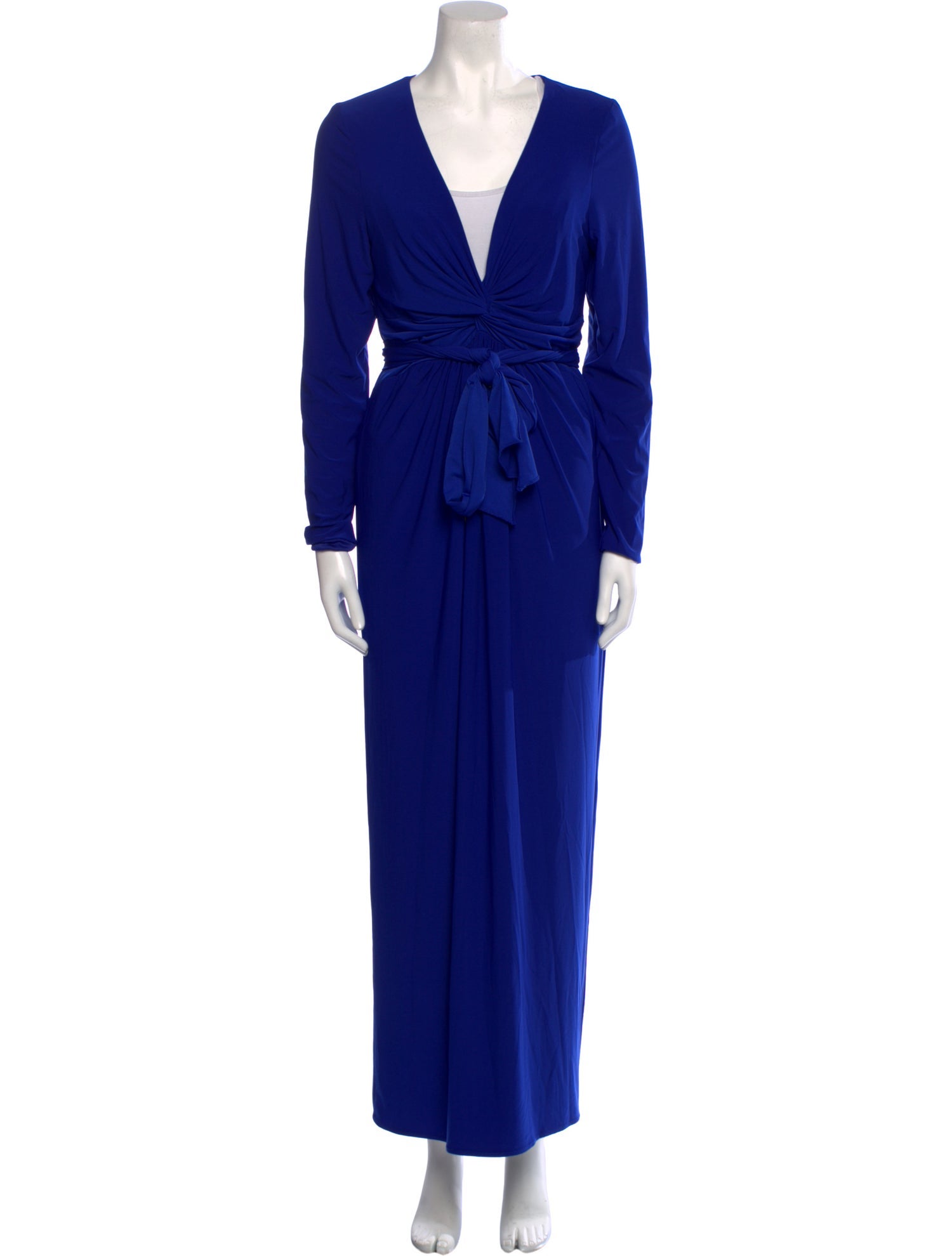 Ieena for Mac Duggal V-Neck Long Dress