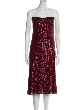 Ieena for Mac Duggal Sequin Midi Length Dress