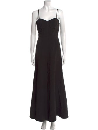 Ieena for Mac Duggal Square Neckline Jumpsuit