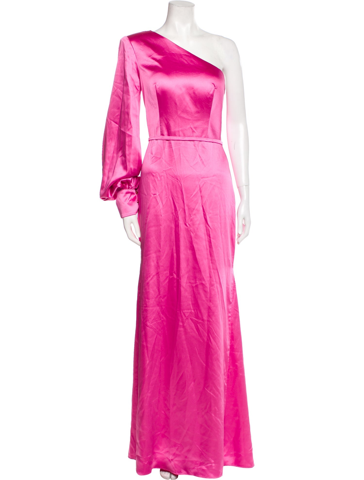 Ieena for Mac Duggal One-Shoulder Long Dress