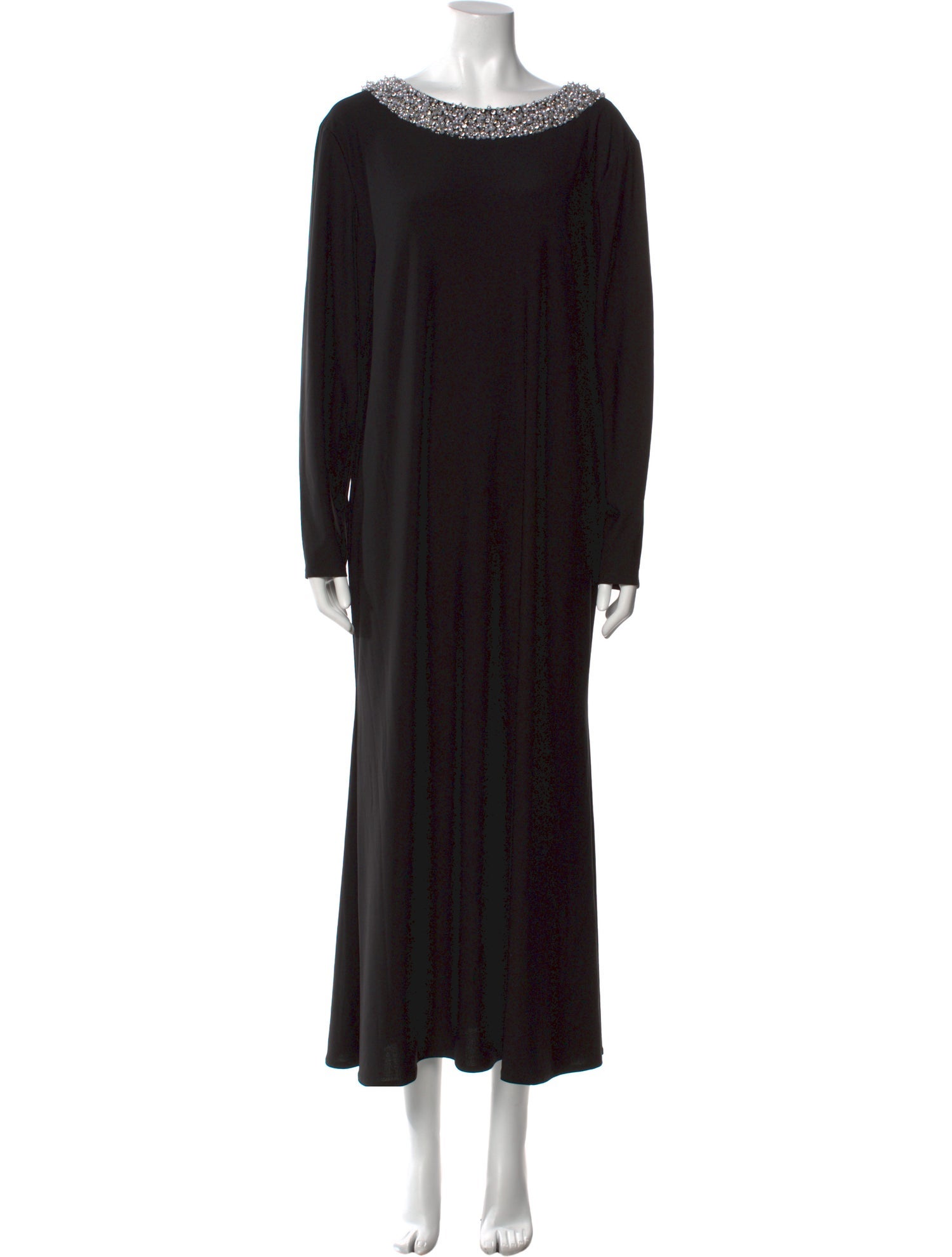 Ieena for Mac Duggal Bateau Neckline Long Dress