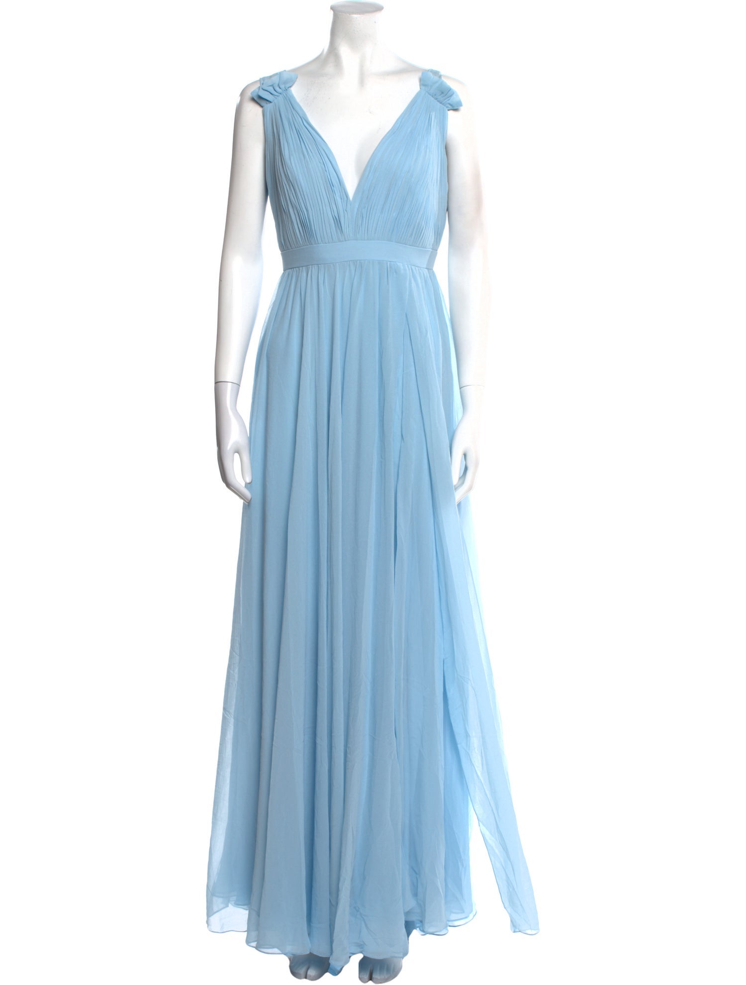 Ieena for Mac Duggal V-Neck Long Dress w/ Tags