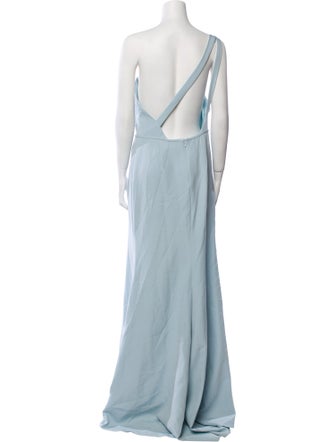 Ieena for Mac Duggal One-Shoulder Long Dress