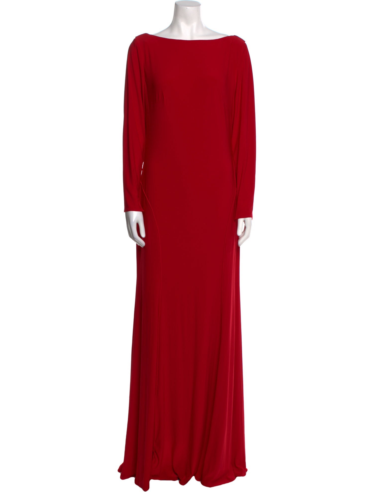 Ieena for Mac Duggal Bateau Neckline Long Dress w/ Tags