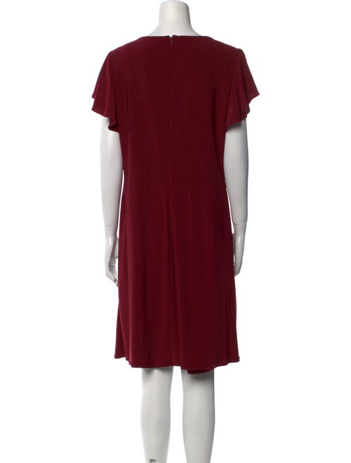 Ieena for Mac Duggal Cowl Neck Knee-Length Dress