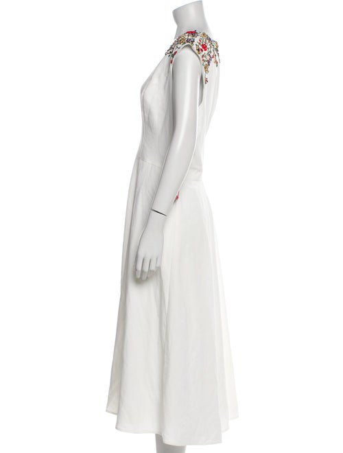 Ieena for Mac Duggal Plunge Neckline Long Dress