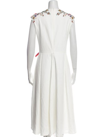 Ieena for Mac Duggal Plunge Neckline Long Dress