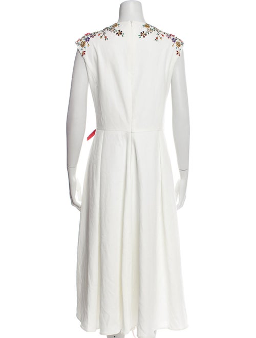 Ieena for Mac Duggal Plunge Neckline Long Dress