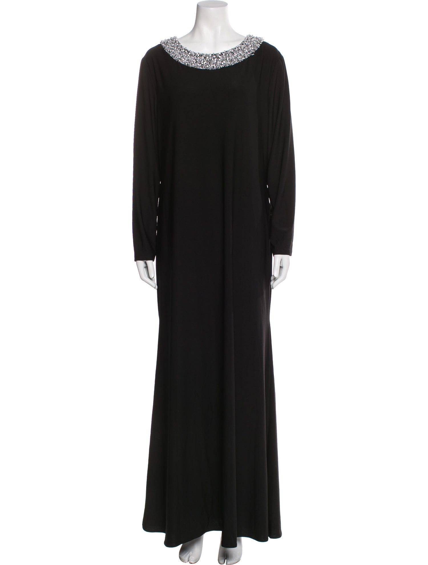 Ieena for Mac Duggal Scoop Neck Long Dress