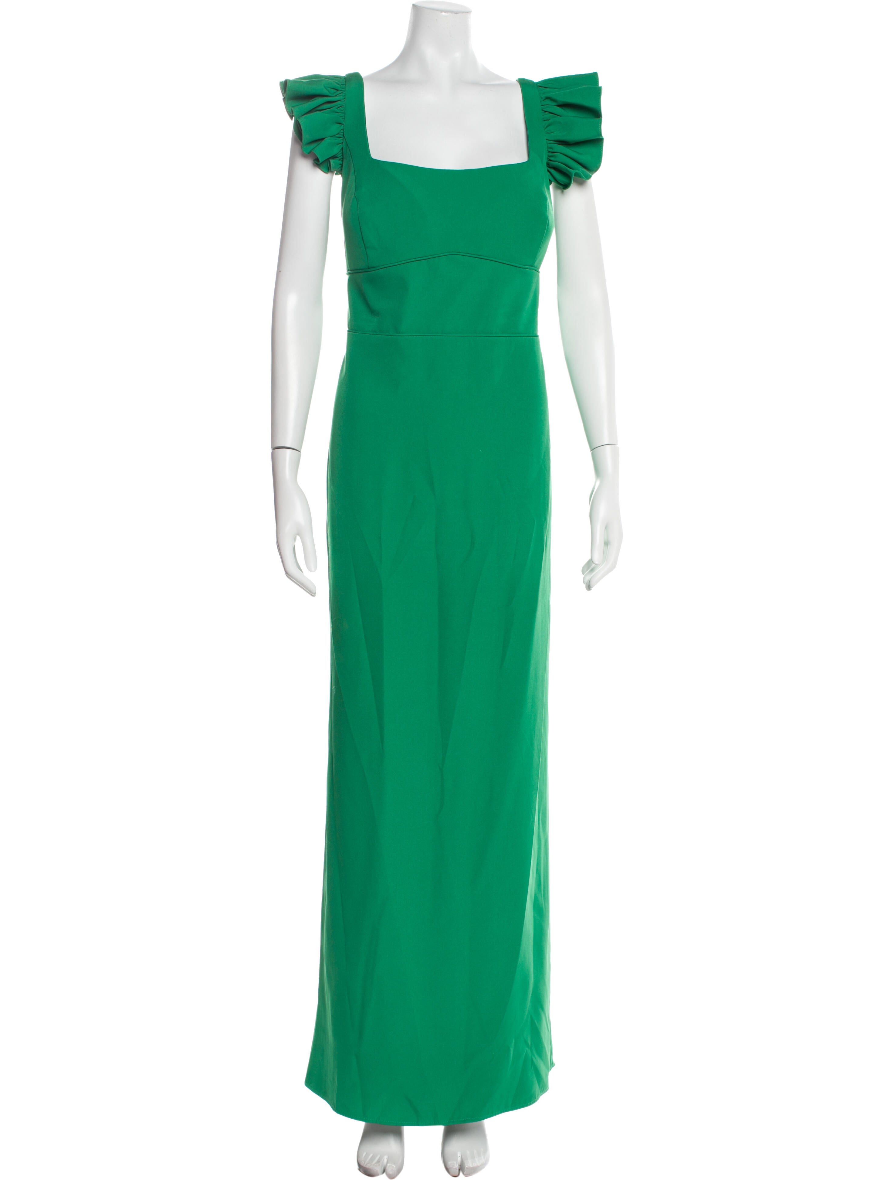 Ieena for Mac Duggal Square Neckline Long Dress