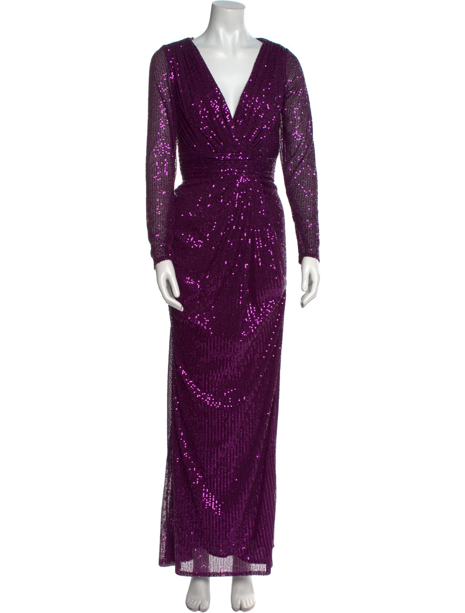 Ieena for Mac Duggal V-Neck Long Dress w/ Tags