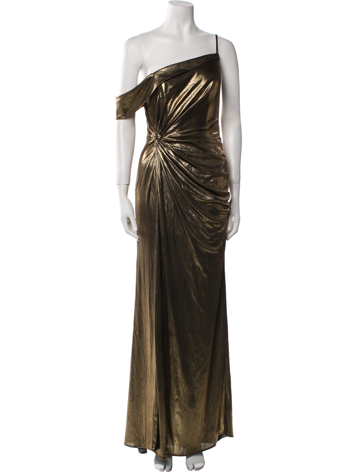 Ieena for Mac Duggal One-Shoulder Long Dress