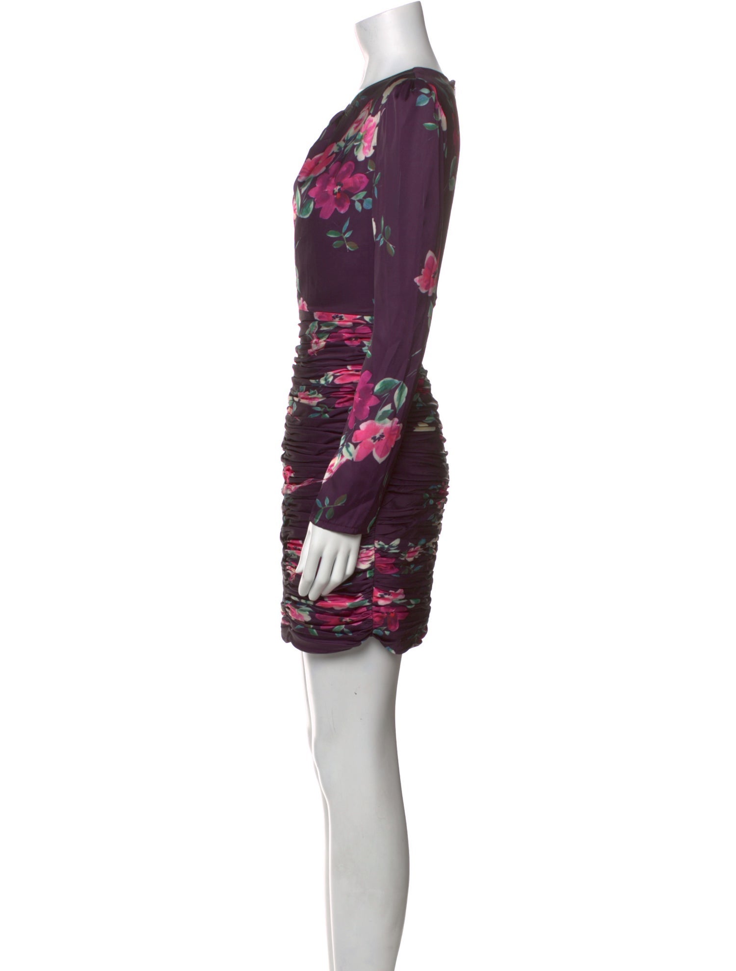 Ieena for Mac Duggal Floral Print Mini Dress