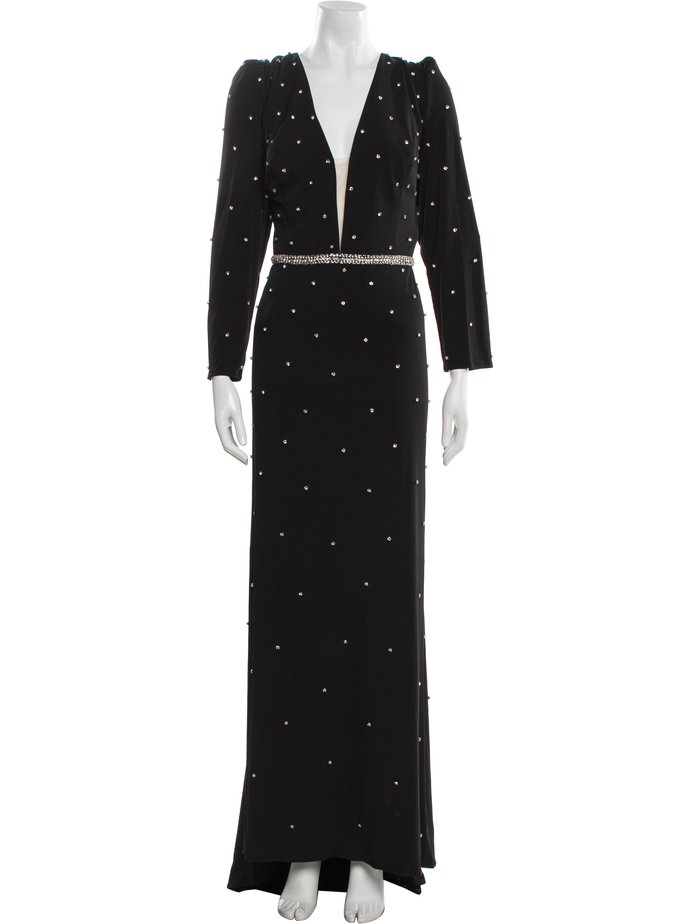 Ieena for Mac Duggal V-Neck Long Dress w/ Tags