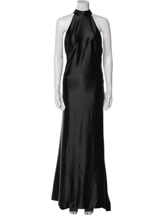 Ieena for Mac Duggal Halterneck Long Dress