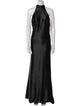 Ieena for Mac Duggal Halterneck Long Dress