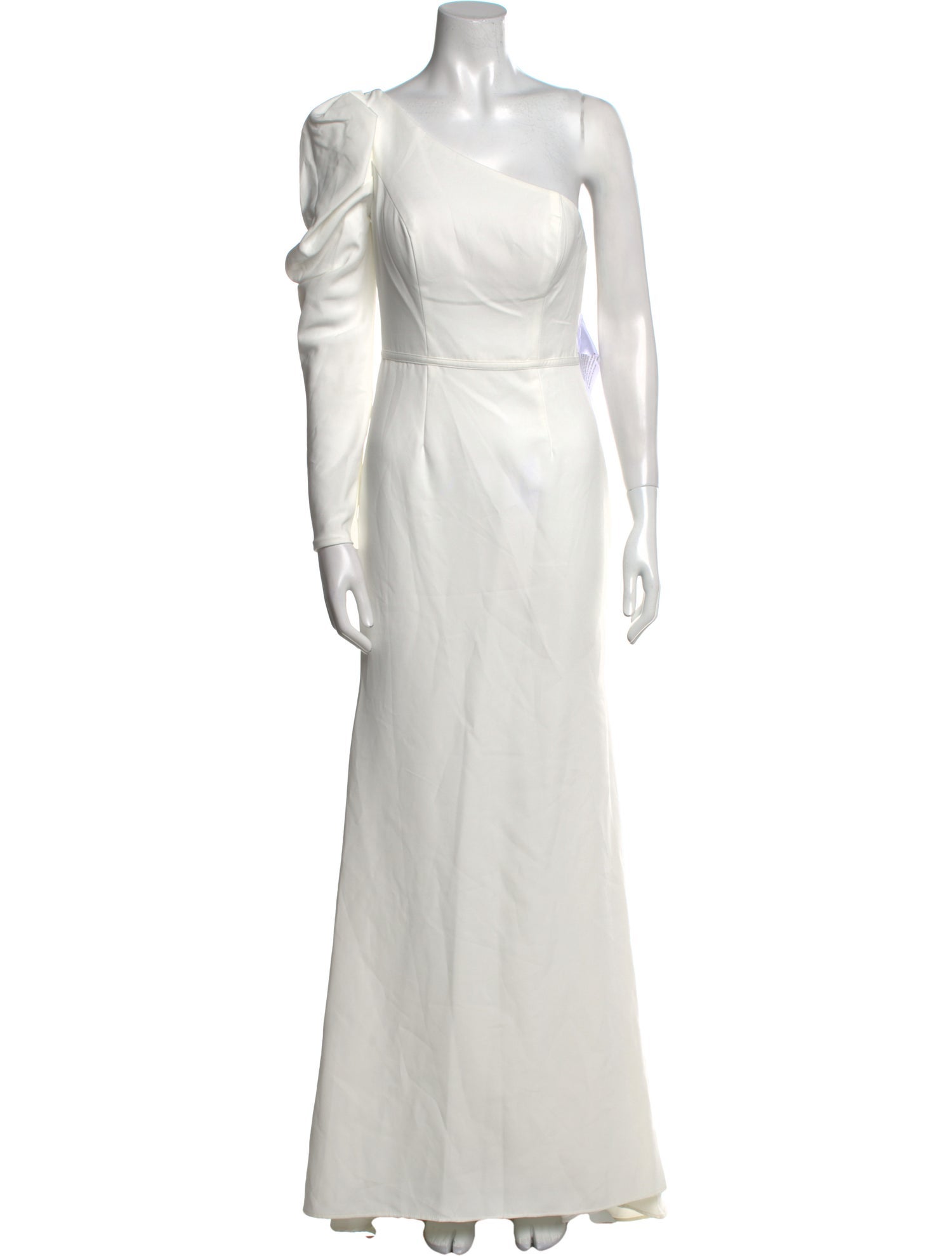 Ieena for Mac Duggal One-Shoulder Long Dress