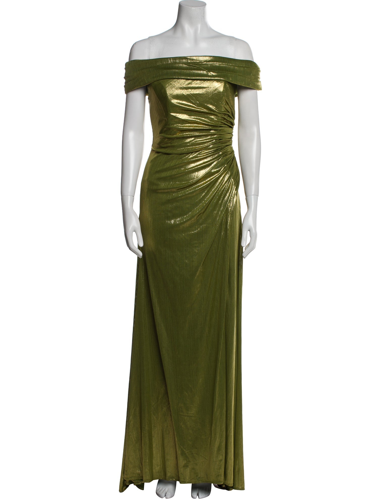 Ieena for Mac Duggal Off-The-Shoulder Long Dress w/ Tags