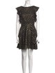 Ieena for Mac Duggal Polka Dot Print Mini Dress