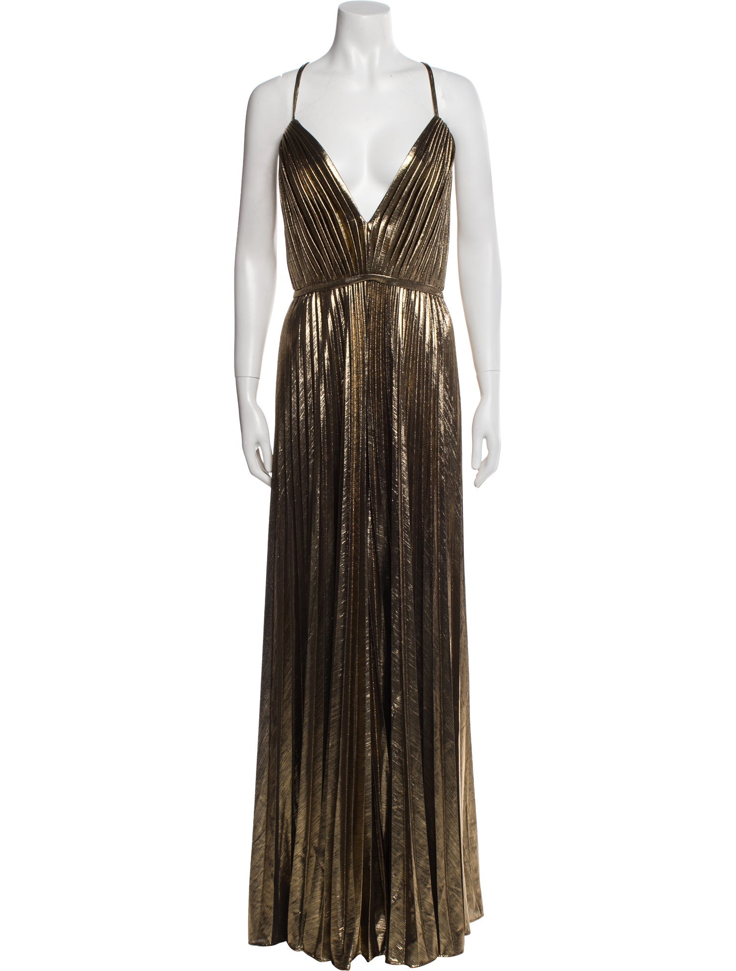 Ieena for Mac Duggal Plunge Neckline Jumpsuit