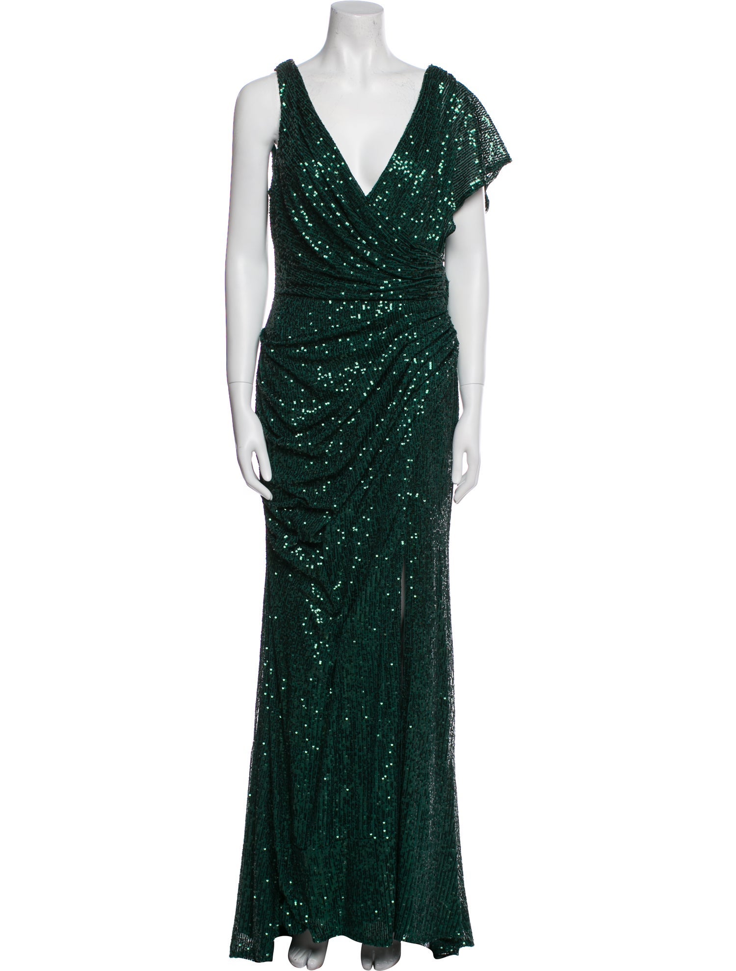 Ieena for Mac Duggal V-Neck Long Dress w/ Tags