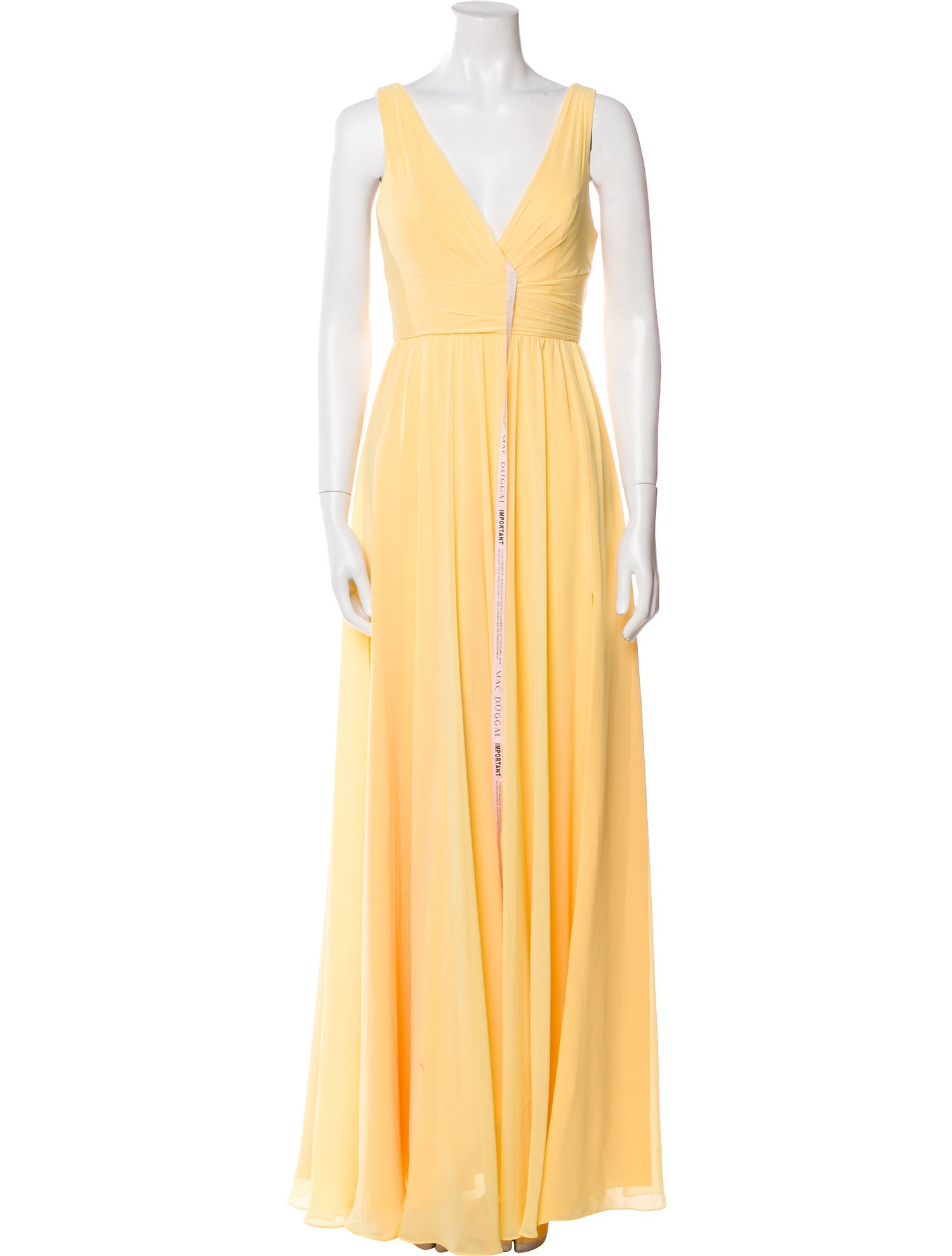 Ieena for Mac Duggal V-Neck Long Dress w/ Tags